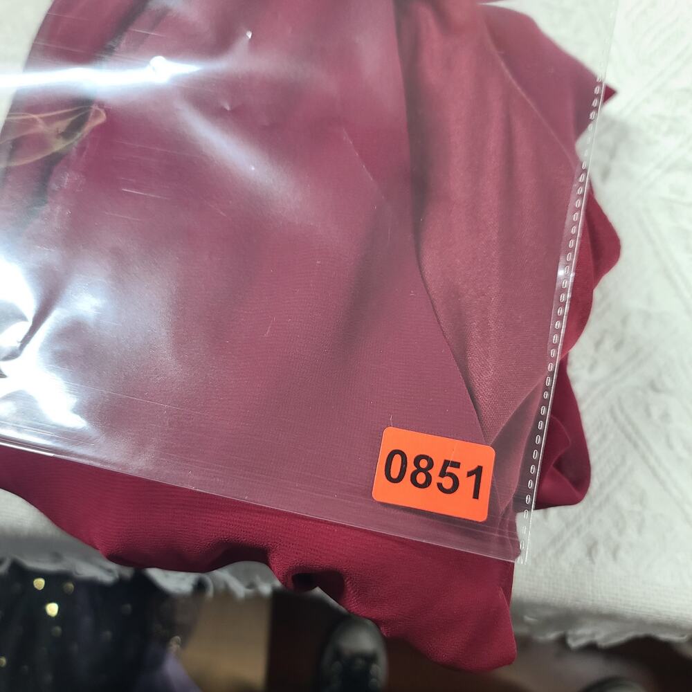 Ever Pretty Applique Chiffon formal Burgundy Dress Size 18 wedding MOTB Party - Picture 15 of 15